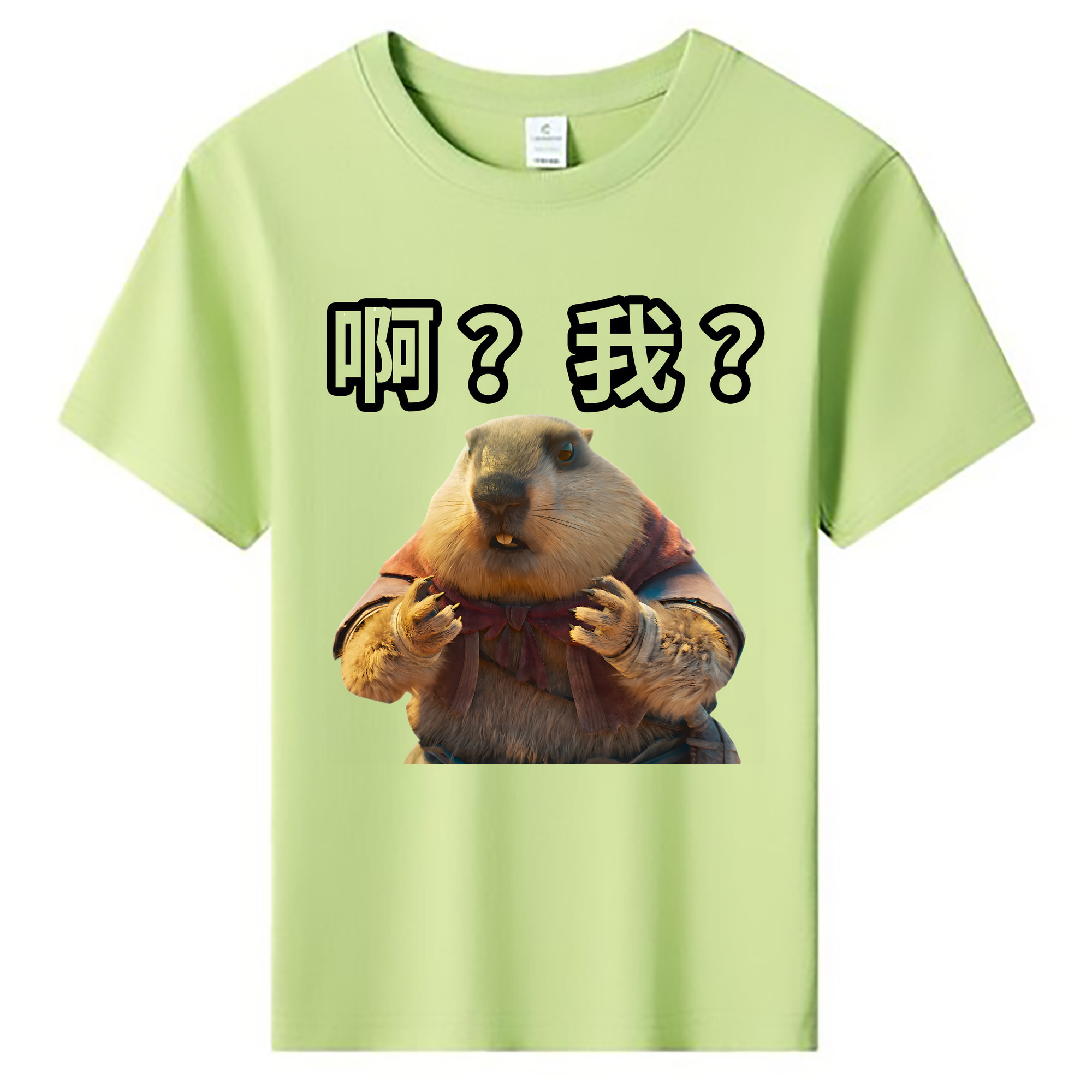 （画像用） Ne Zha 2 ナタ 魔童の大暴れ 綿100％キッズTシャツ（フロントプリント）